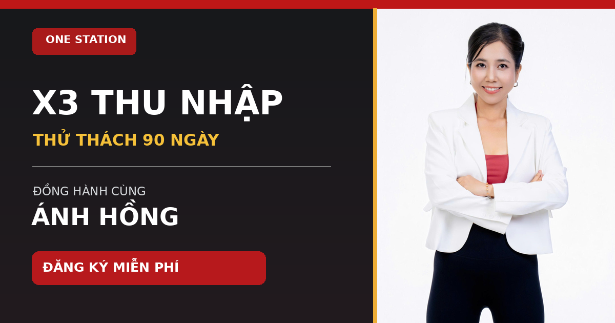 Poster thử thách X3 Thu Nhập cùng Ánh Hồng